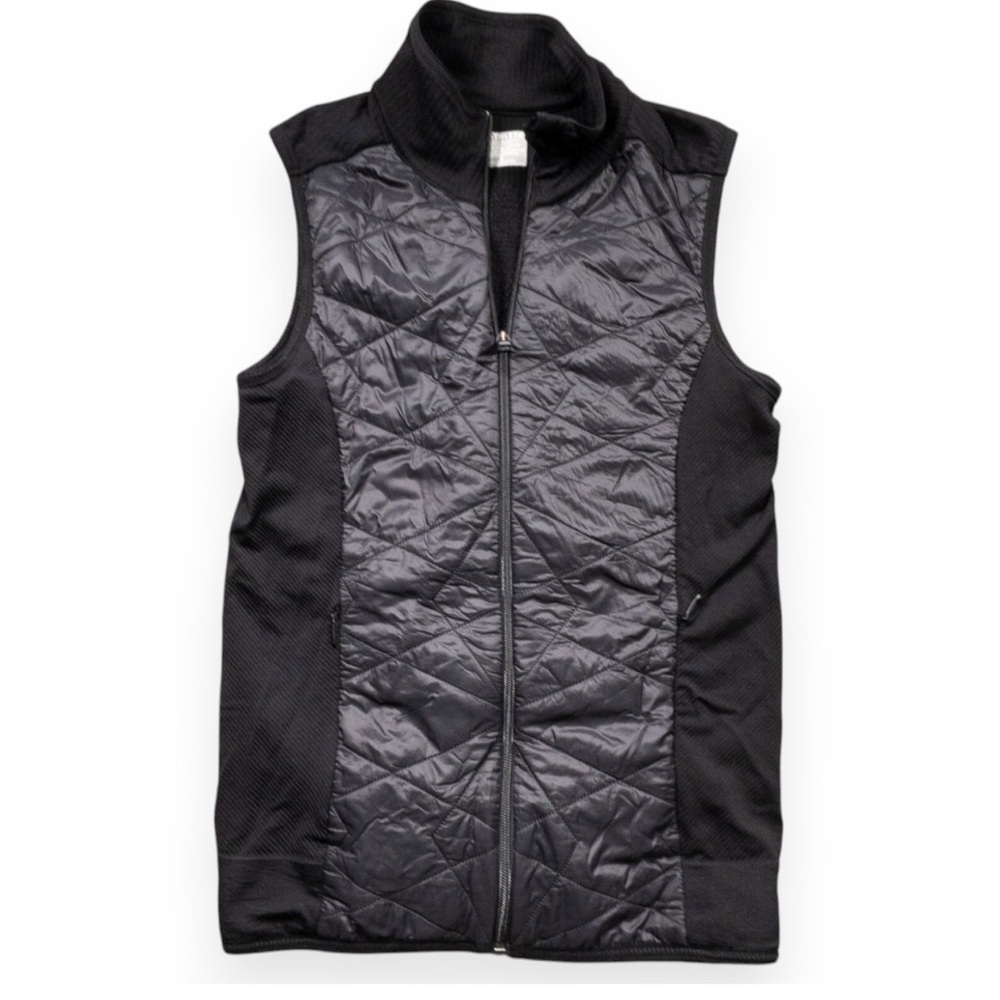 Athleta Women’s Black Sleeveless‎ Pockets Full-Zip Quilted Vest Size Small